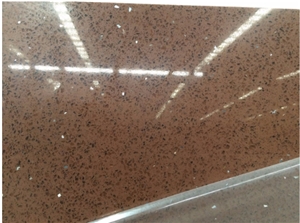 Crystal Dark Light Brown Mirror Sparkle Brown Quartz Stone