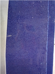 Crystal White and Blue Quartz Stone Slabs
