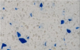 Crystal White and Blue Quartz Stone Slabs