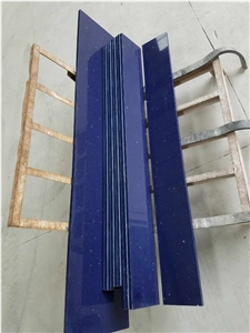Crystal White and Blue Quartz Stone Slabs