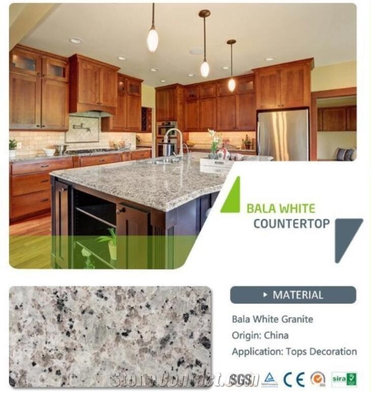 G383 Granite Slabs Tops Decoration Countertop with Bala White Granite