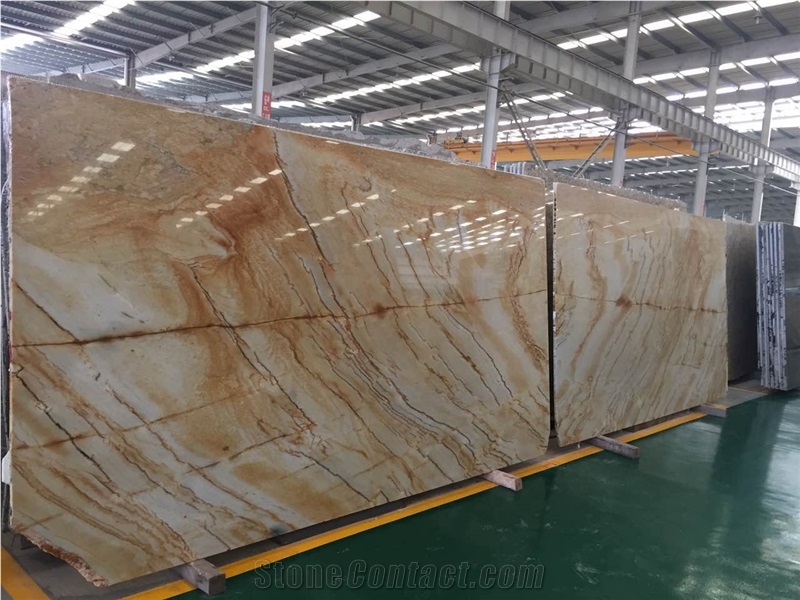 Golden Yellow Macaubas Giallo Macaubas Sao Tome Yellow Bamboo Quartzite