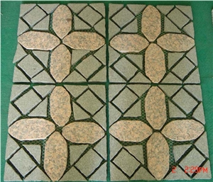 Granite Paving Stone Cube Fan Shape Granite Cobble Stone