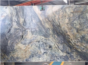 Midnight Fusion Quartzite Titanium Golden Silk Road Quartzite Slabs