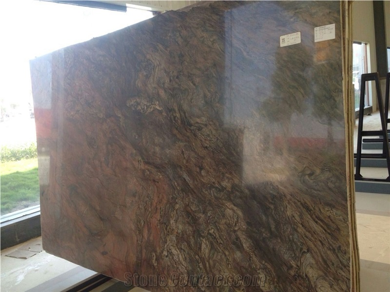 Midnight Fusion Quartzite Titanium Golden Silk Road Quartzite Slabs