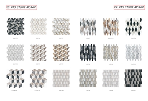 Small Carrara White Marble Hexagon Mosaic Tiles