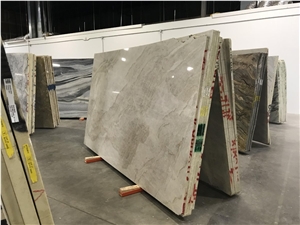 Taj Mahal Natural Leathered Polished Beige Yellow Quartzite Slabs