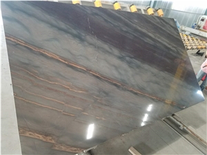 Wholesale Acquarella Elegant Brown Natural Quartzite Bookmatch Slabs Wholesale Acquarella Elegant Brown Natural Quartzite Bookmatch Slabs