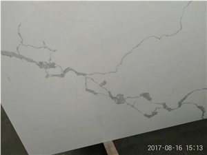 Wholesale Calacatta White Grey Veins Quartz Stone Slab