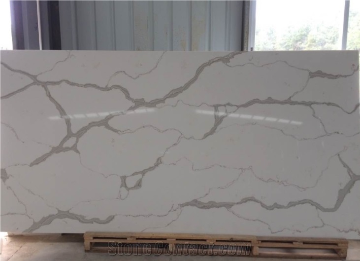 Calacatta Quartz Slab,Tiles,Polished,Solid Surface,Engineered Stone