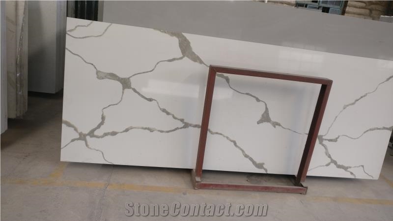 Calacatta Quartz Slab,Tiles,Polished,Solid Surface,Engineered Stone