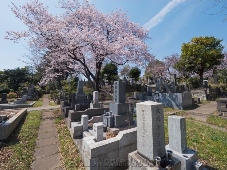 Granite Japanese Style Tombstones