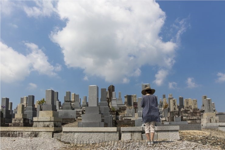 Granite Japanese Style Tombstones