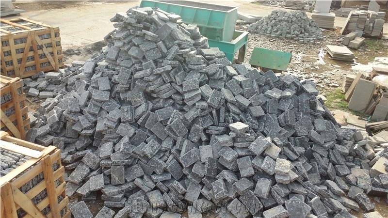 Black Limestone Tumbled
