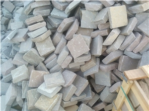 Multicolor Sandstone Ocre Cobbles Multicolor Sandstone Ocre Cobbles