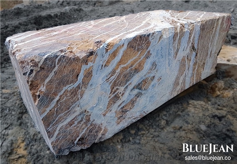 Bluejean Marble, Blue Jeans Marble Block