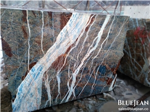 Bluejean Marble, Blue Jeans Marble Block