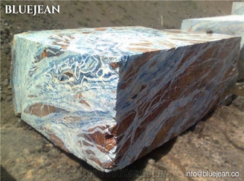 Bluejean Marble, Blue Jeans Marble Block