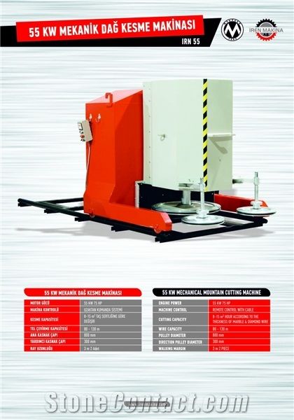 45-55-75 Kw Marble-Granite Wire Saw Cutting Machine