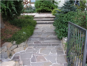 Quartzite Flagstone Pavement