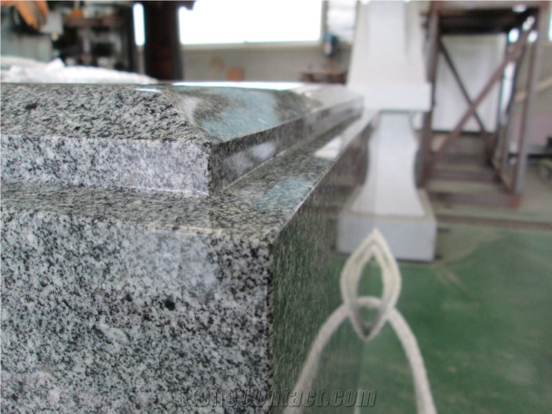 Uchigaki Ishi Grey Granite Japanese Tombstone