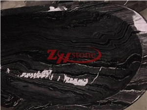 Ancient Black Marble Polished Bathtub Marble Bath Tub for Bathroom