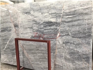 Cloudy Grey Marble Slabs for Carpet Medallions