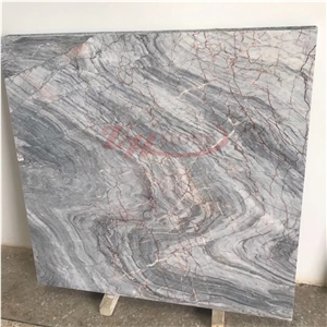 Cloudy Grey Marble Slabs for Carpet Medallions