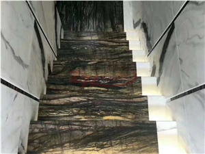 Shangrila Brown Quartzite Cut to Size for Stair Steps Decoration