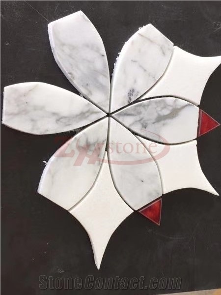 Sliver Grey Travertine Octagon Mosaic
