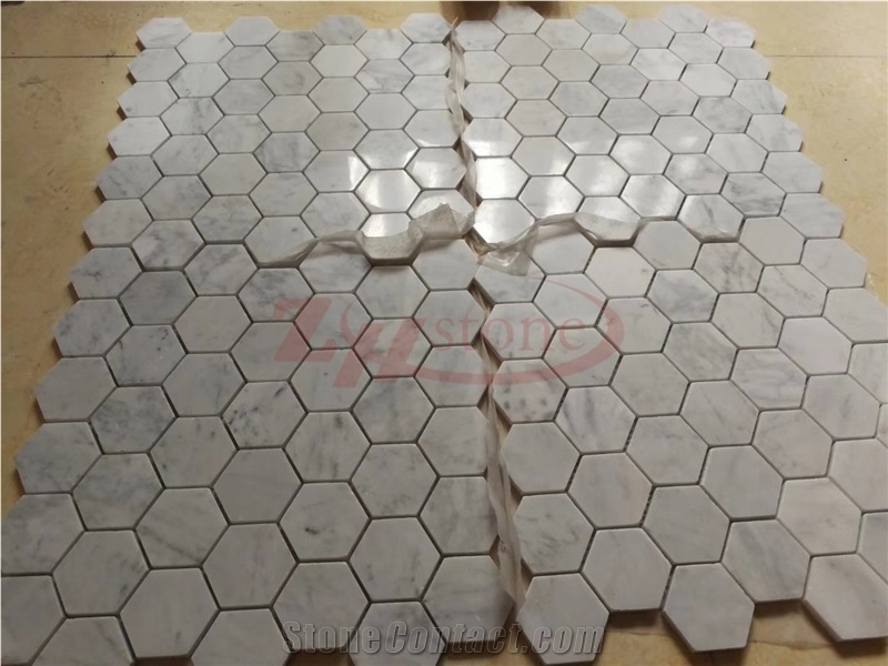 Sliver Grey Travertine Octagon Mosaic