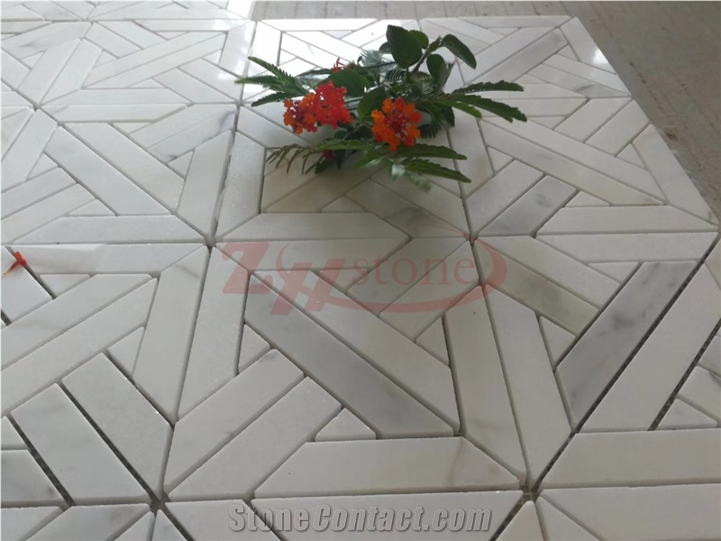 Sliver Grey Travertine Octagon Mosaic