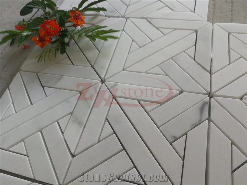 Sliver Grey Travertine Octagon Mosaic