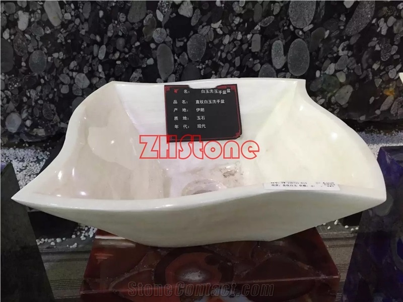 White Onyx Basin White Tiger Onyx Basin&Sinks