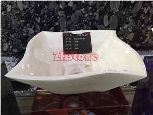White Onyx Basin White Tiger Onyx Basin&Sinks