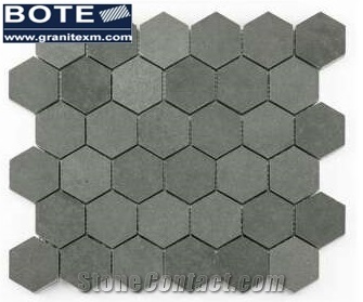 China Black Andesite Mosaic Tile Medallion Floor or Wall Decoration