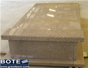 G664 China Granite Red Poland Style Tombstone Gravestone Monument