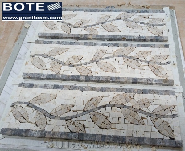 Marble Mosaic Skirting Backsplash Decoration Medallion Art Works