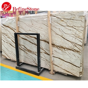 Polished Wall Floor Sofia Beige Marble, Gold Beige Marble