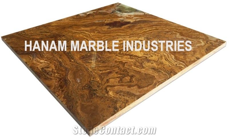 Multi Brown Onyx, Pakistan Multi Brown Onyx Tile and Slabs