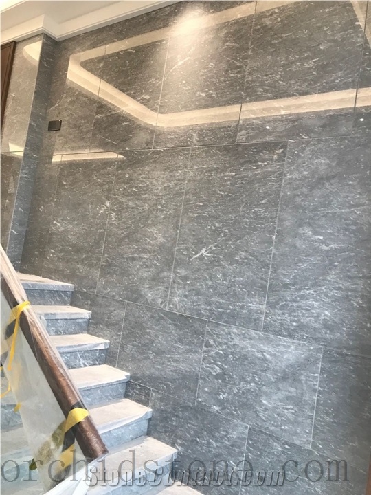 Polished Maserati Grey Marble Jumbo Slabs,Carrara Grey Flooring Paver