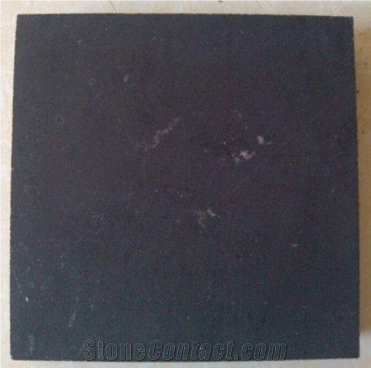 Natural Black Limestone Tiles, Slabs,Shandong Blackstone, L827