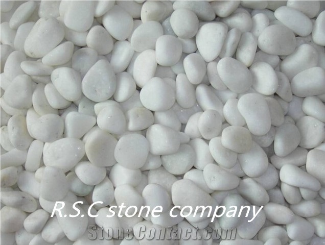 Artificial White Pebble Stone for Wall Decoration