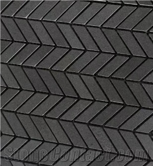 Cambrian Black Basalt Honed Hexagon Mosaic Tile