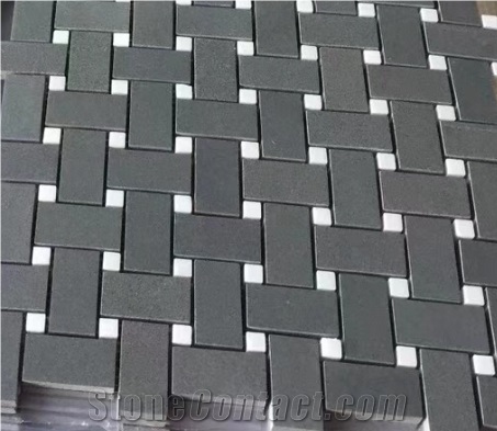 Cambrian Black Basalt Honed Hexagon Mosaic Tile