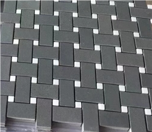 Cambrian Black Basalt Honed Hexagon Mosaic Tile