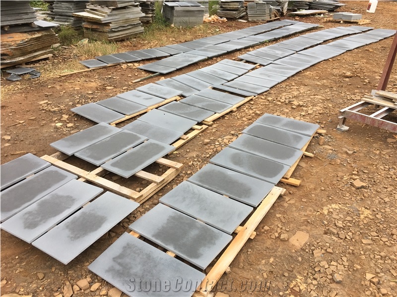 Grey Basalt Honed Stone for Flooring