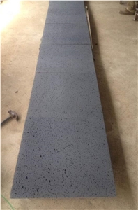 Hainan Basalt Honed Lava Stone Tiles for Flooring
