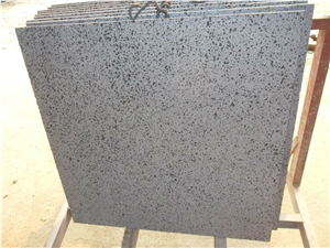 Hainan Basalt Honed Lava Stone Tiles for Flooring