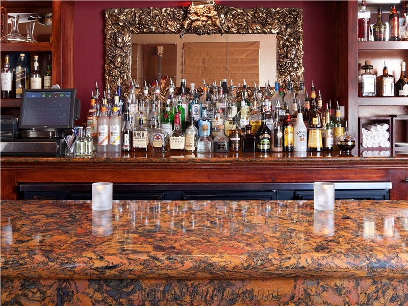 High-End Quartz Stone Bar Countertop Aberdeen Stone